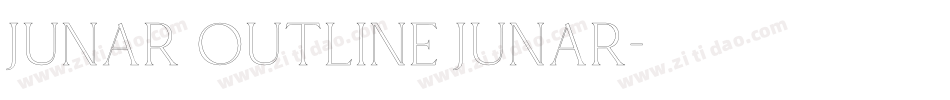JUNAR OUTLINE JUNAR字体转换